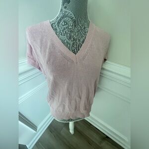 Loft Womens Pink Sweater Blouse Top Size L